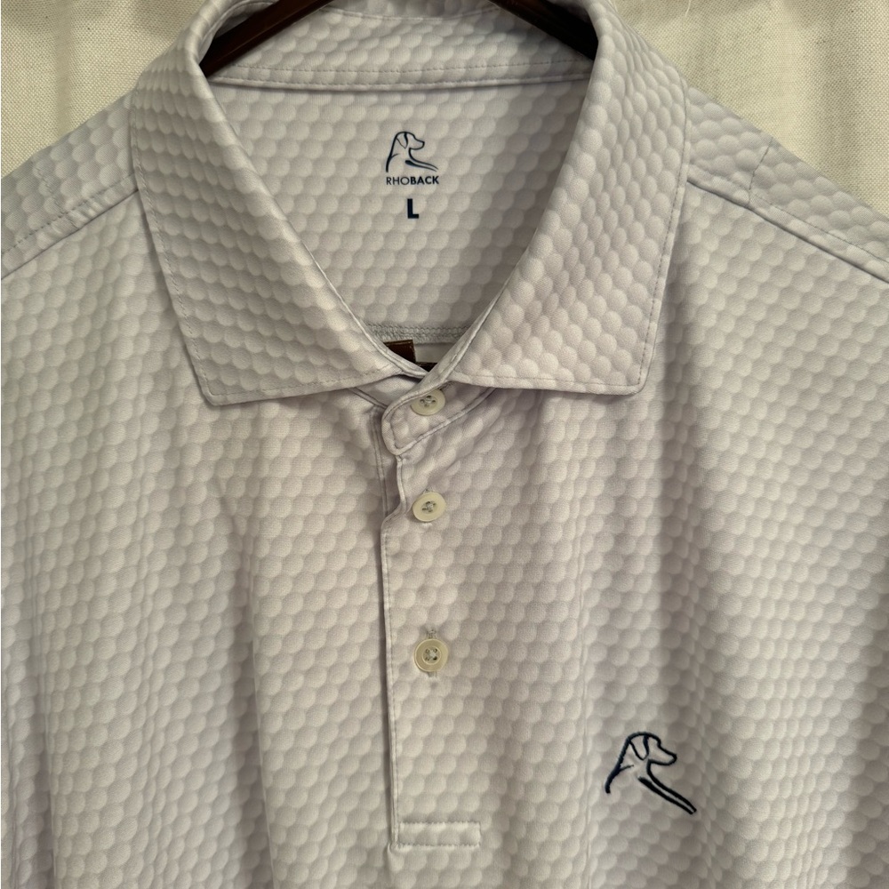 Rhoback NWOT “Be The Ball” Polo Large